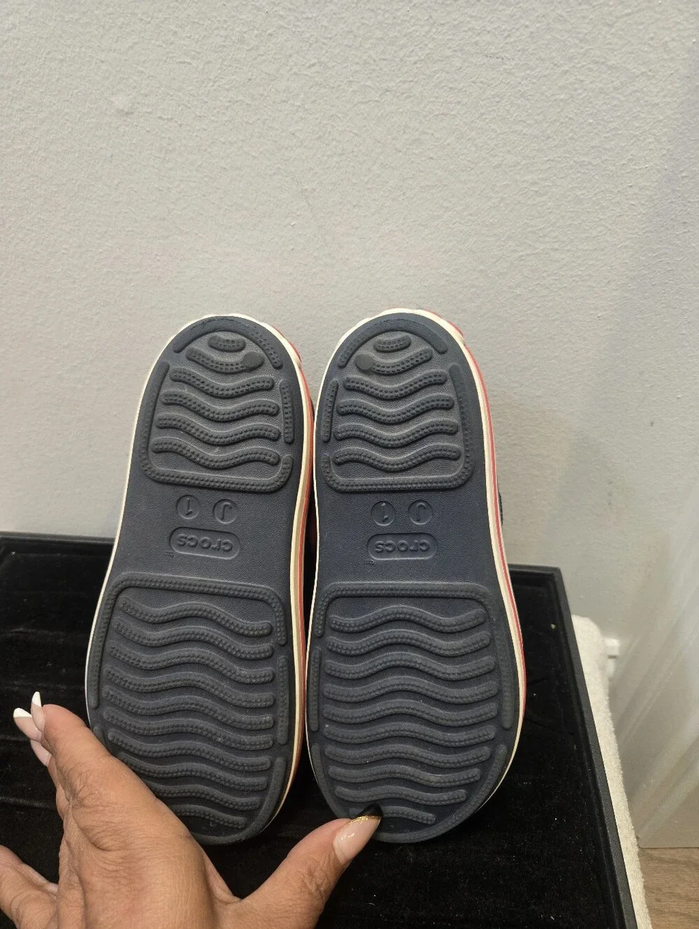 Kids Navy and Red Comfort Sandals